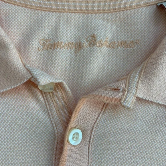 Like New‎ Tommy Bahama Peach Polo Shirt Size XL - Picture 2 of 10